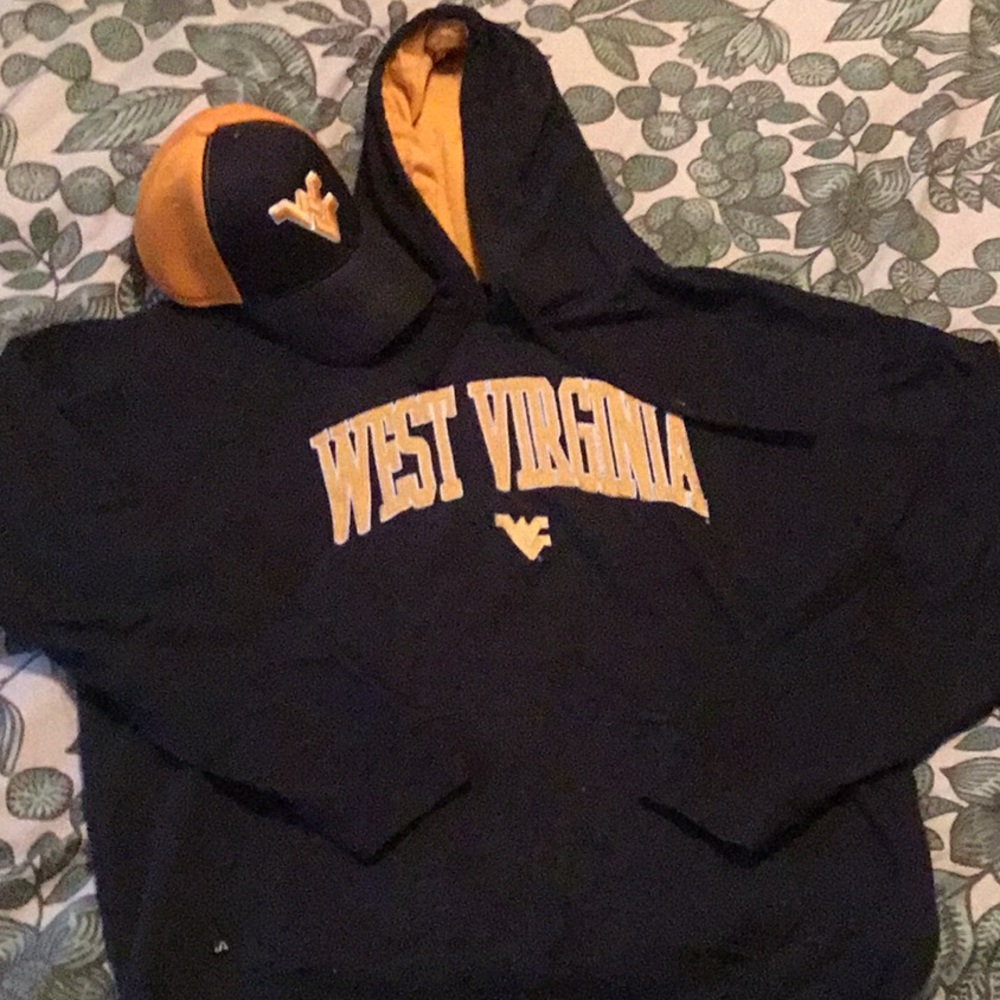 WVU Hoodie & Hat Combo